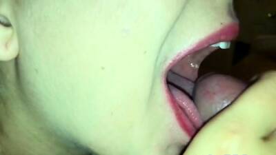 Homemade cum on tongue and swallow on exgirlfriendmovies.com