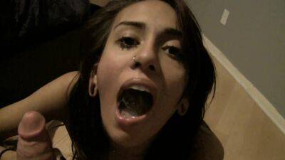 Teen babe swallows in the end of a remarkable homemade cam play on exgirlfriendmovies.com