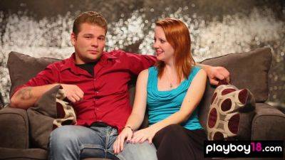 Amateur Redhead And Bf First Time Threesome With A Bise on exgirlfriendmovies.com