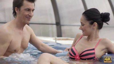 Petite Czech amateur teases and pleases an old man in a jacuzzi - Czech Republic on exgirlfriendmovies.com