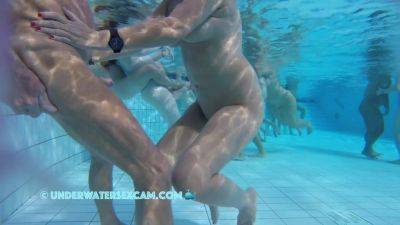 Hot Older Couple Arouses Each Other Underwater on exgirlfriendmovies.com